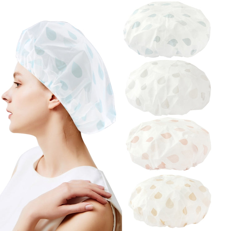 Waterproof Shower Hat Adult Women Bathing Hair Cover Anti-fume Hair Cover, 1 PCS Grey, 1 PCS Pink, 1 PCS Apricot