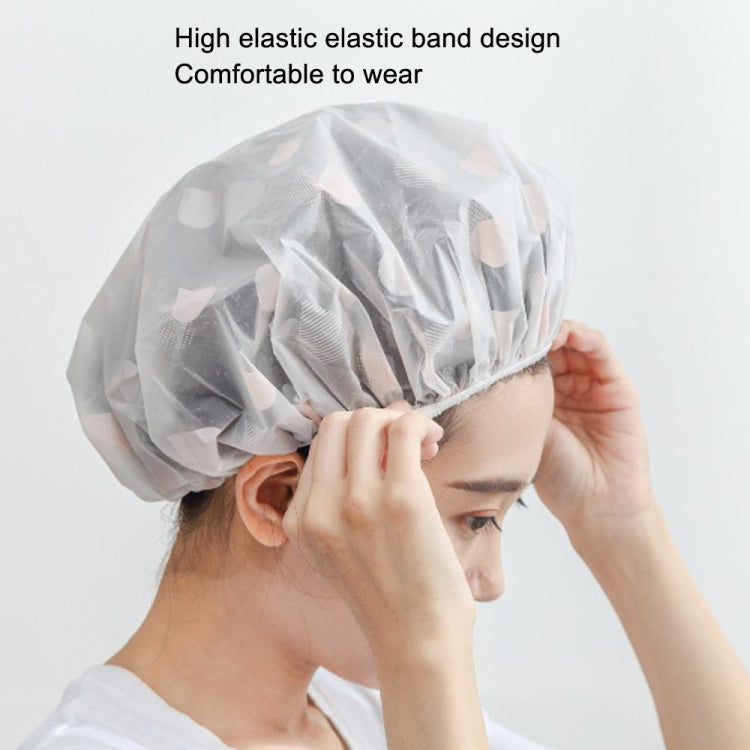 Waterproof Shower Hat Adult Women Bathing Hair Cover Anti-fume Hair Cover, 1 PCS Grey, 1 PCS Pink, 1 PCS Apricot