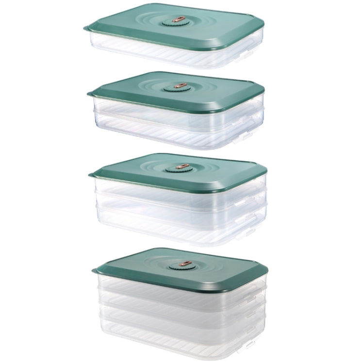 Household Refrigerator Freezer Large Capacity Dumpling Box, Capacity:, One Layer (White), One Layer (Green), One Layer (Orange), Two Layers (White), Two Layers (Green), Two Layers (Orange), Three Layers (White), Three Layers (Green), Three Layers (Oran...
