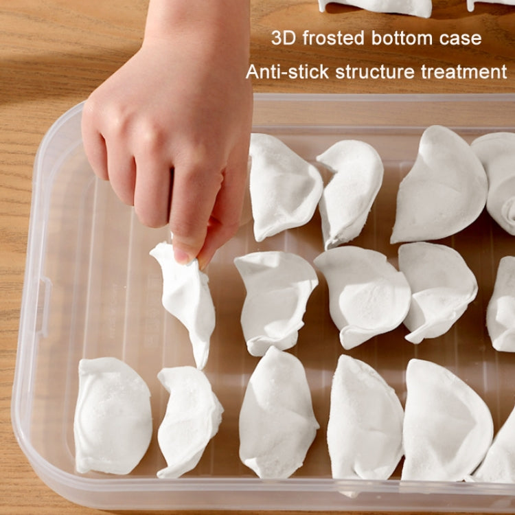 Household Refrigerator Freezer Large Capacity Dumpling Box, Capacity:, One Layer (White), One Layer (Green), One Layer (Orange), Two Layers (White), Two Layers (Green), Two Layers (Orange), Three Layers (White), Three Layers (Green), Three Layers (Oran...