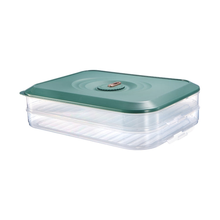 Household Refrigerator Freezer Large Capacity Dumpling Box, Capacity:, One Layer (White), One Layer (Green), One Layer (Orange), Two Layers (White), Two Layers (Green), Two Layers (Orange), Three Layers (White), Three Layers (Green), Three Layers (Oran...