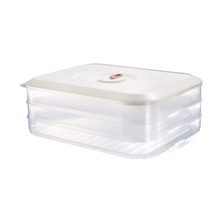 Household Refrigerator Freezer Large Capacity Dumpling Box, Capacity:, One Layer (White), One Layer (Green), One Layer (Orange), Two Layers (White), Two Layers (Green), Two Layers (Orange), Three Layers (White), Three Layers (Green), Three Layers (Oran...