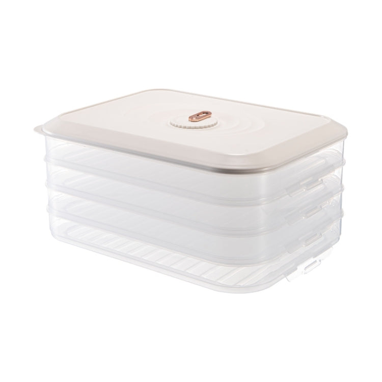 Household Refrigerator Freezer Large Capacity Dumpling Box, Capacity:, One Layer (White), One Layer (Green), One Layer (Orange), Two Layers (White), Two Layers (Green), Two Layers (Orange), Three Layers (White), Three Layers (Green), Three Layers (Oran...