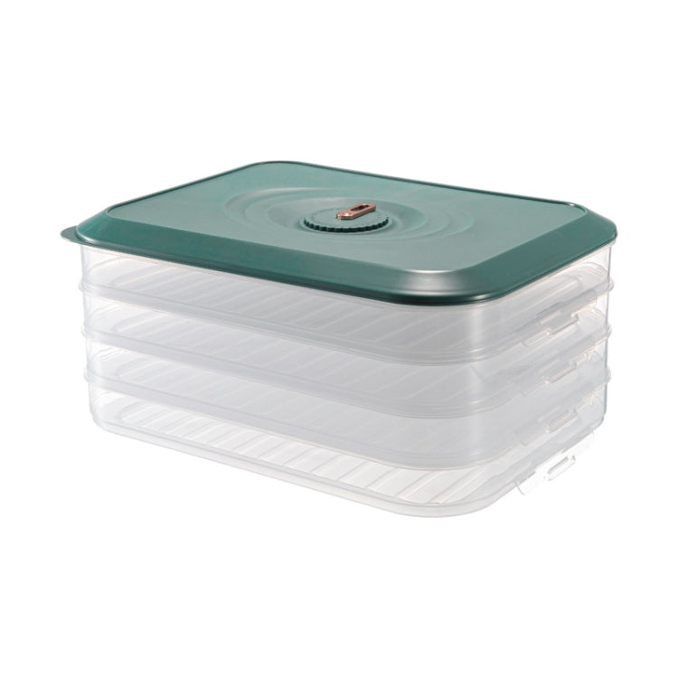 Household Refrigerator Freezer Large Capacity Dumpling Box, Capacity:, One Layer (White), One Layer (Green), One Layer (Orange), Two Layers (White), Two Layers (Green), Two Layers (Orange), Three Layers (White), Three Layers (Green), Three Layers (Oran...