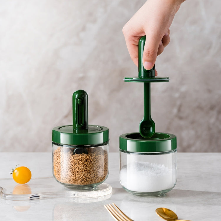AAB020 Telescoping Spoon Seasoning Bottle, White, Green
