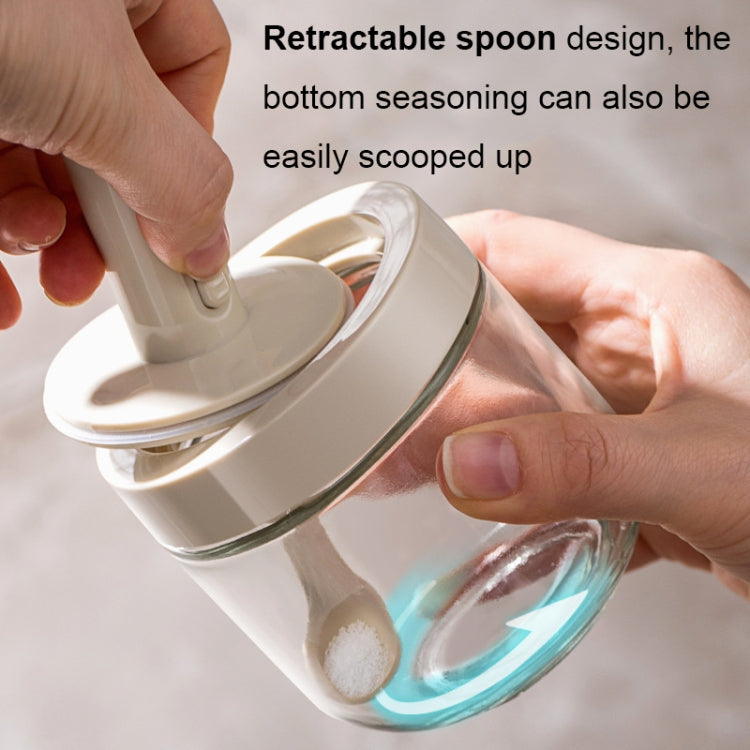 AAB020 Telescoping Spoon Seasoning Bottle, White, Green