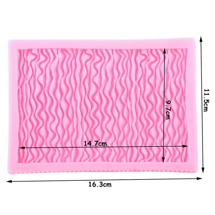 Food Grade Fondant Silicone Mold Pleated Skirt Cake Decorating Tool, CC562