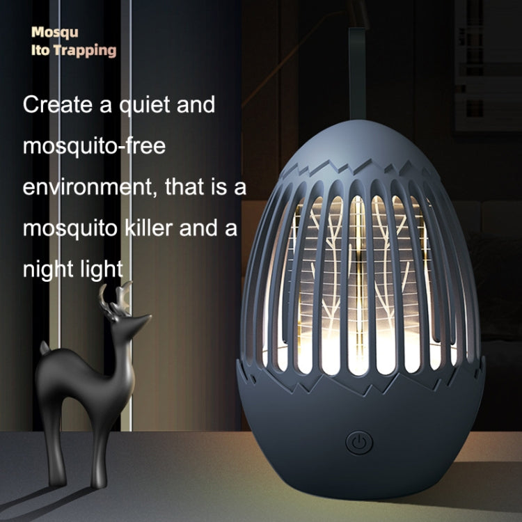 L01 Portable Electric Shock Mosquito Killer Lamp Home Outdoor Photocatalyst Fly Killer, Fly Killer Gray, Fly Killer White