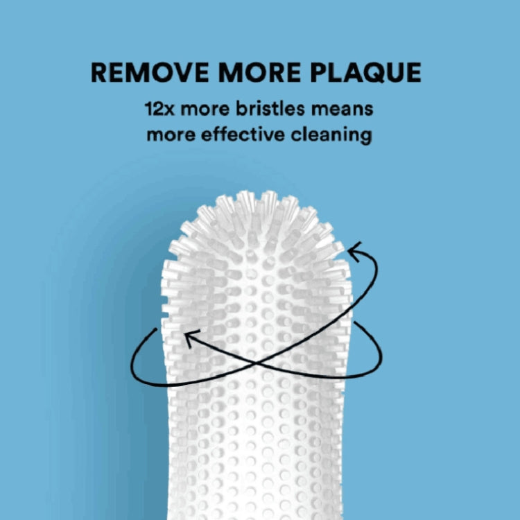 Pet Silicone Teeth Scaffolding Oral Cleaning Toothbrush, Upgraded White, White, Blue, Red