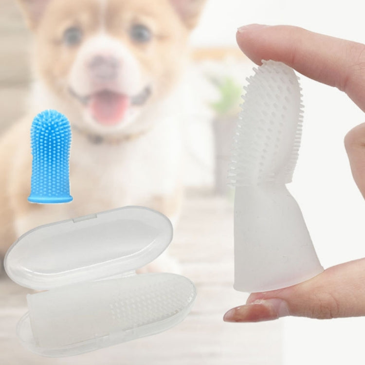 Pet Silicone Teeth Scaffolding Oral Cleaning Toothbrush, Upgraded White, White, Blue, Red
