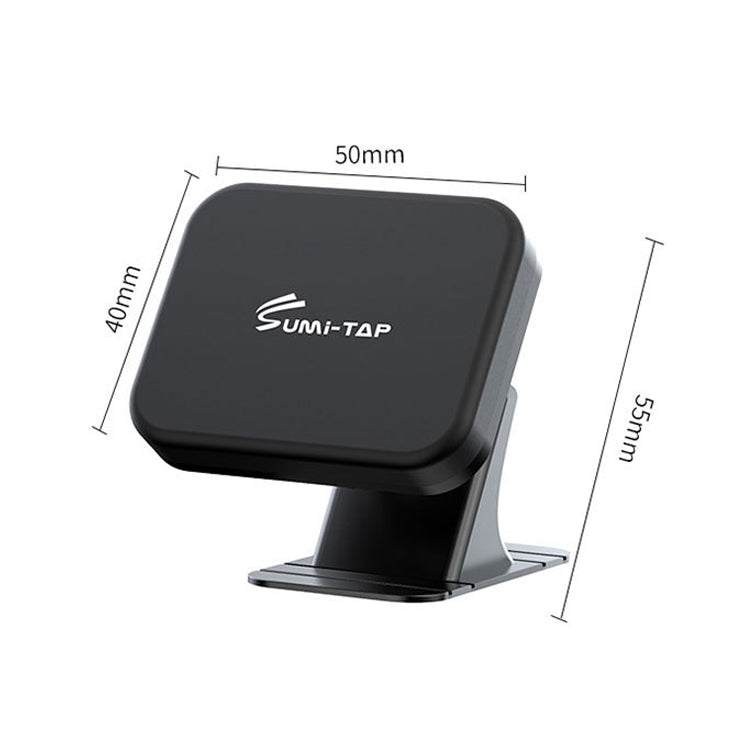 SUMITAP STM-xk565 Car Magnetic Mobile Phone Navigation Bracket Sticky Arc Base, Deep Black Square, Deep Lane Blue Square, Deep Cloudy Gray Square