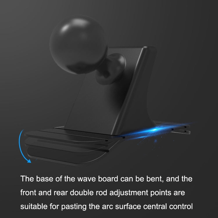 SUMITAP STM-xk565 Car Magnetic Mobile Phone Navigation Bracket Sticky Arc Base, Deep Black Square, Deep Lane Blue Square, Deep Cloudy Gray Square