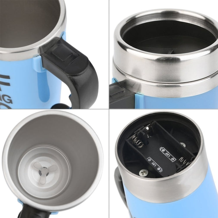 FX-589 400ml 304 Stainless Steel Automatic Stirring Coffee Cup, Green, White, Red, Yllow, Black, Blue