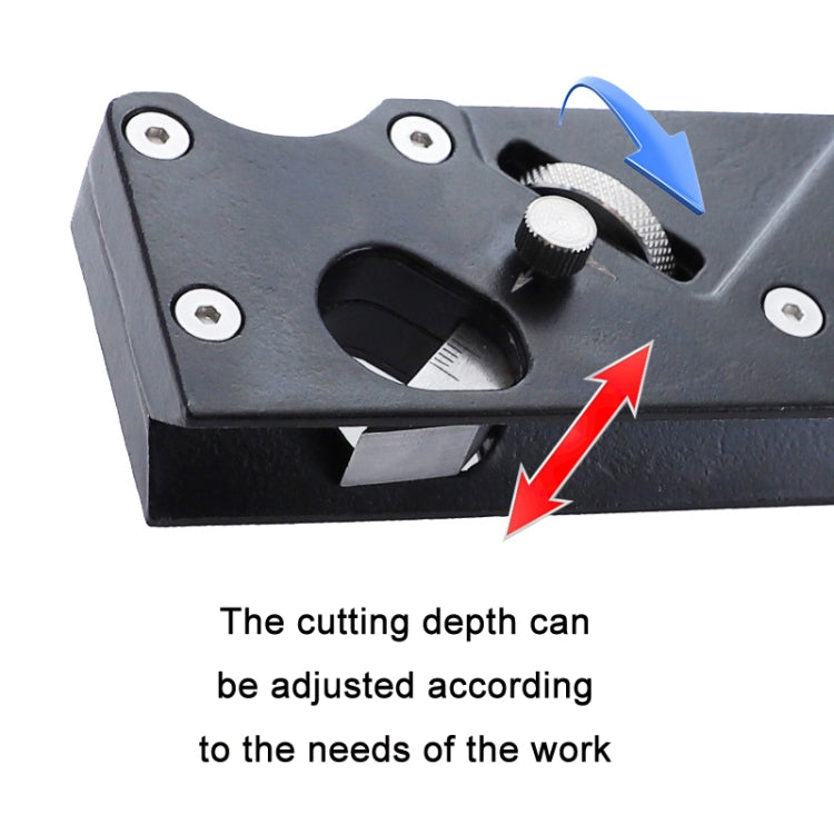 Adjustable Depth Woodworking Chamfering Planer, 1/4 Round Cutter Head, 1/8 Round Cutter Head, 3/16 Round Knife Head, Sharp Knife+Fillet Knife, 45 Degree Flat Cutter Head, Double Sharp Head, Dual Round Head, Cutter Head 7 PCS/Set