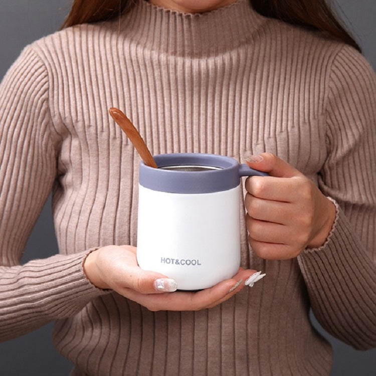 Round Bottom Flip Lid Office Cup Drinking Cup With Handle, 350ml, 500ml