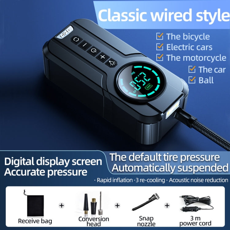 YX1819 Car Wired Portable Air Pump Electric Vehicle Tire High Power Inflator, YX1819 Wired