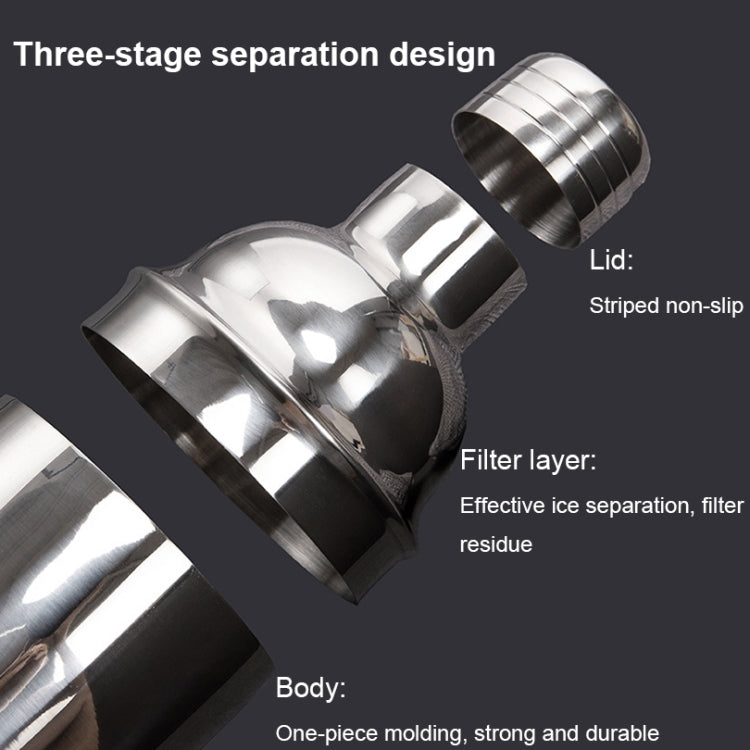 BY-F12 Semicircle Wooden Base Bar Shaker Set, Spec:, 350ml, 550ml, 700ml, 750ml