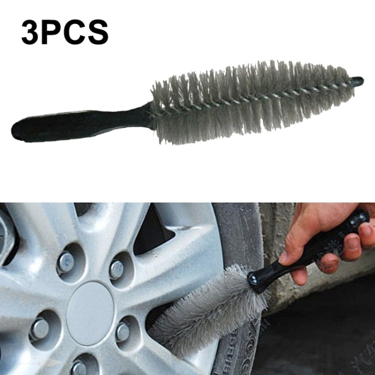 3 PCS Car Tire Brush Carpet Foot Pad Brush, Style:, DM-08 Pointed Brush, DM-093 Large U-shaped Brush, DM-118 Double Twisted Wire Brush