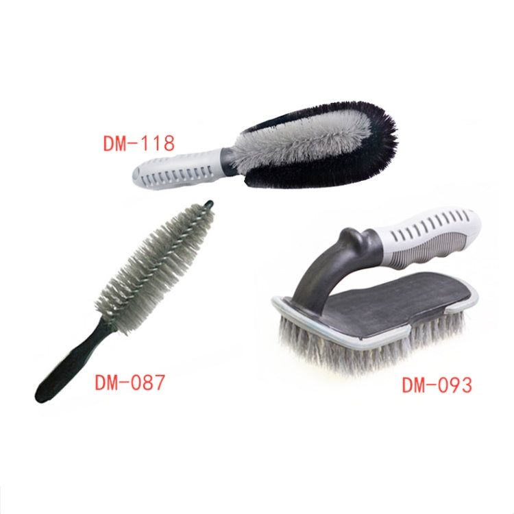 3 PCS Car Tire Brush Carpet Foot Pad Brush, Style:, DM-08 Pointed Brush, DM-093 Large U-shaped Brush, DM-118 Double Twisted Wire Brush