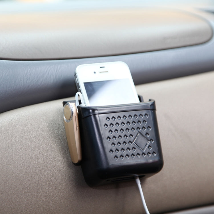 Vehicle Adhesive Mobile Phone Stand Card Cigarette Storage Box, DM-004 Black, DM-004 Beige, DM-005 Black