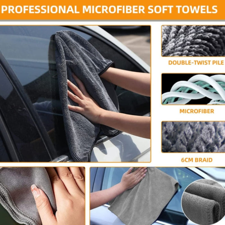 Car Waterproof Gloves Tire Gap Cleaning Brush Car Wash Set, 9pcs / set Car Wash Set