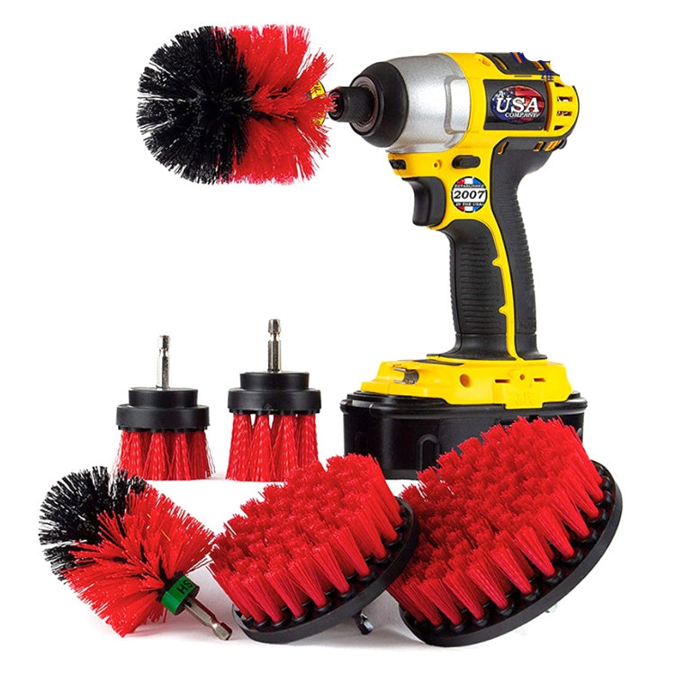 6PCS Electric Drill Head Car Tire Floor Crevice Cleaning Brush, 6 PCS / Set Brush(Yellow), 6 PCS / Set Brush(Blue), 6 PCS / Set Brush(Red), 6 PCS / Set Brush(White), 6 PCS / Set Brush(Black)