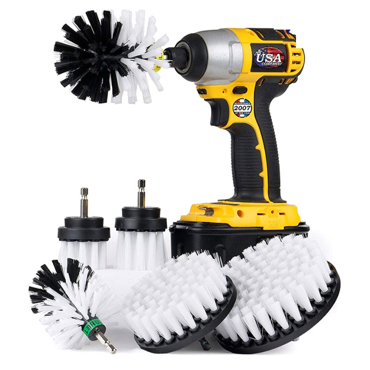 6PCS Electric Drill Head Car Tire Floor Crevice Cleaning Brush, 6 PCS / Set Brush(Yellow), 6 PCS / Set Brush(Blue), 6 PCS / Set Brush(Red), 6 PCS / Set Brush(White), 6 PCS / Set Brush(Black)