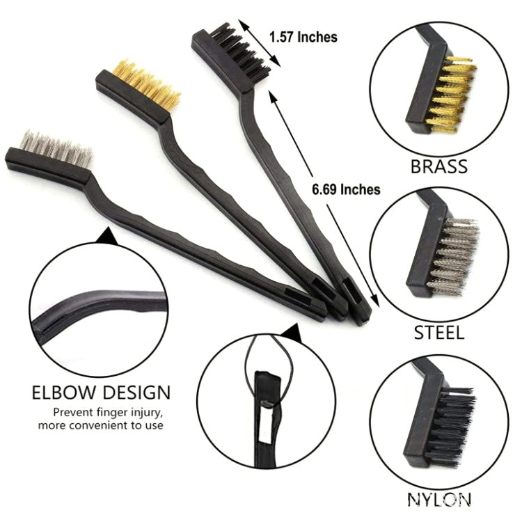 9 PCS / Set Car Interior Outlet Air Conditioning Brush Details Cleaning Brush, 9pcs / set Cleaning Brush