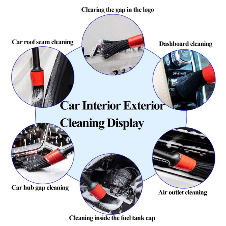 9 PCS / Set Car Interior Outlet Air Conditioning Brush Details Cleaning Brush, 9pcs / set Cleaning Brush