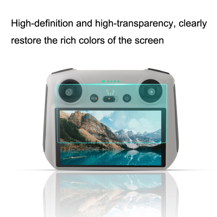 Sunnylife MM3-GHM387 غشاء زجاجي مقوى عالي الوضوح 9H 2.5D لجهاز التحكم عن بعد Mini3 Pro، MM3-GHM387