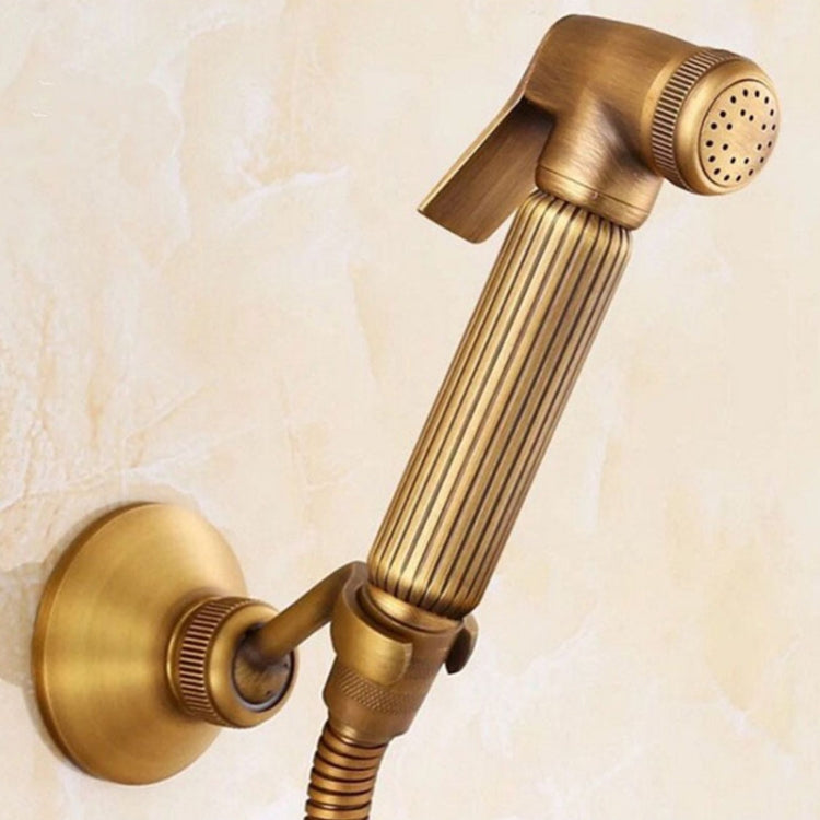 Multifunctional Wome Washers Pressure With Water Stop Woman Wash Nozzle, Style:, Antique + Hose + Bracket, Chrome, Gold, Black Antique, Antique