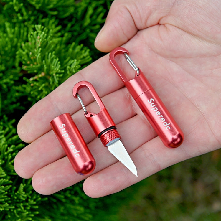 Keychain Pendant Small Knife Portable Art Cutting Knife, Bronze, Aluminum Alloy Black, Aluminum Alloy Red