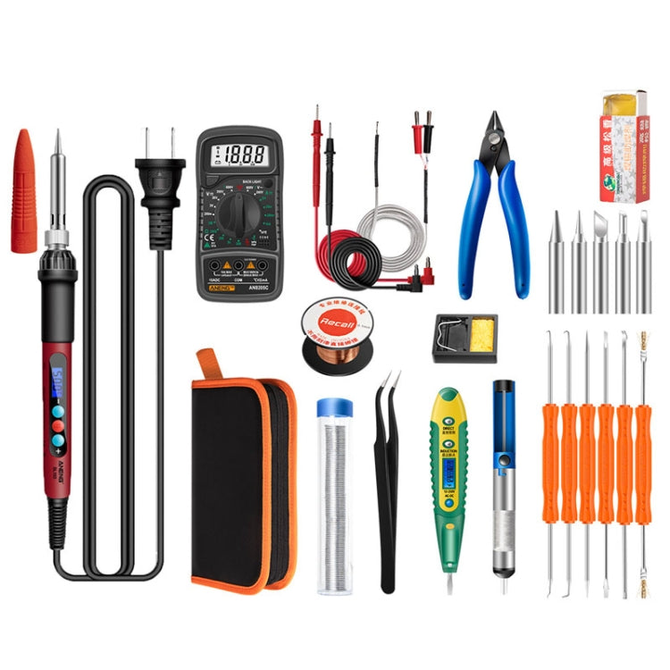Household Constant Temperature Soldering Iron Set 60W Internal Heat Welding Tool Kit, ANENG SL101 24pcs/set Rotary Thermostat, 24pcs/set US Plug, 24pcs/set EU Plug, 25pcs/set US Plug, 25pcs/set EU Plug