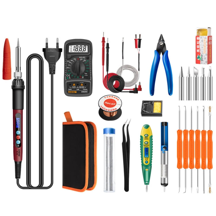 Household Constant Temperature Soldering Iron Set 60W Internal Heat Welding Tool Kit, ANENG SL101 24pcs/set Rotary Thermostat, 24pcs/set US Plug, 24pcs/set EU Plug, 25pcs/set US Plug, 25pcs/set EU Plug