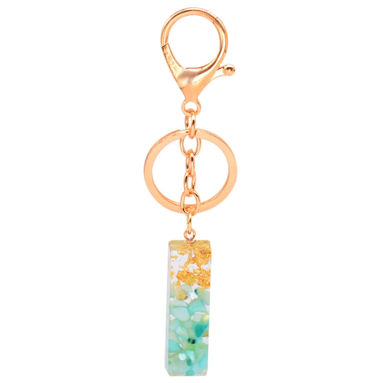 2 PCS Gold Foil Epoxy English Letter Keychain Bag Pendant, A, B, C, D, E, F, G, H, I, J, K, L, M, N, O, P, Q, R, S, T, U, V, W, X, Y, Z