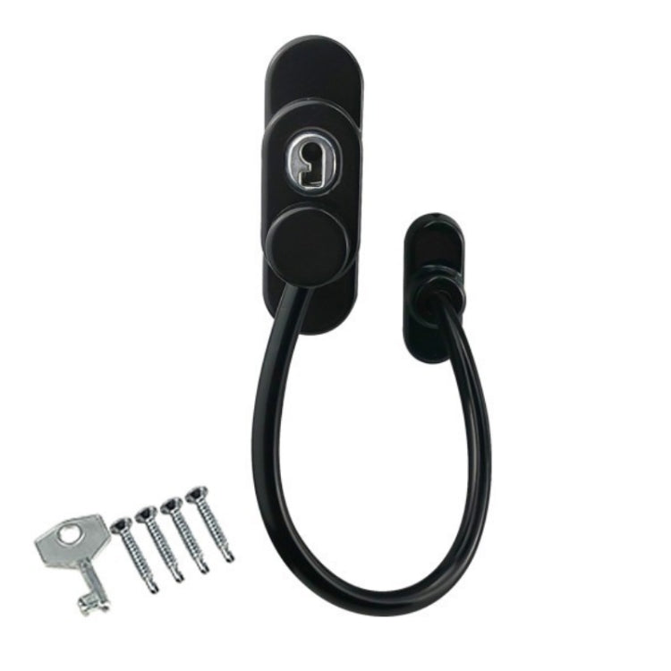 Children High-rise Anti-fall Safety Lock Window Push Limiter, Color:, White, Black, White (Thick), Black (Thick), White (Special Thick), Black (Special Thick), White (Enhanced), Black (Enhanced), White (High Standard), Black (High Standard)