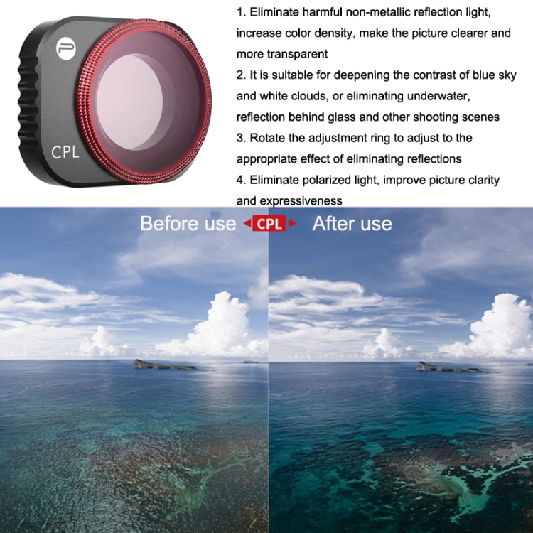 PGYTECH Filter Protecting Lens And Sensor For DJI Mini 3 Pro, CPL, ND8+ND16+ND32+ND64