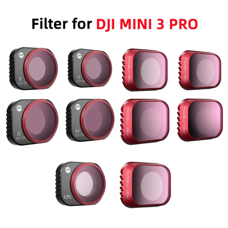 PGYTECH Filter Protecting Lens And Sensor For DJI Mini 3 Pro, CPL, ND8+ND16+ND32+ND64