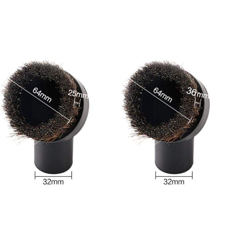 5PCS For Midea Vacuum Cleaner Accessories Horsehair Brush Head, Bristles Length:, 25mm, 36mm