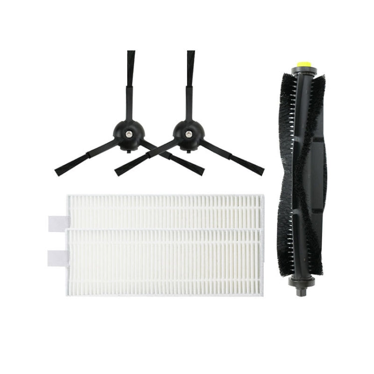 For 360 X100/X100 MAX Robot Vacuum Accessories, Main Brush, 2pcs Filter, 1pair Side Brush, Main Brush +2 Filters+2 Side Brushes