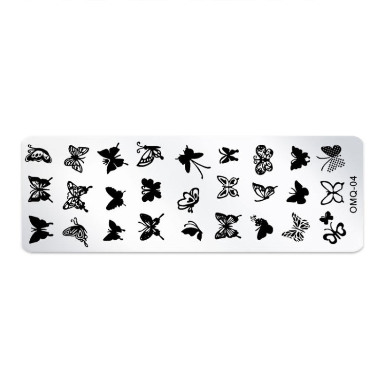 5 PCS Stainless Steel Nail Art Print Template Nail Art Tools