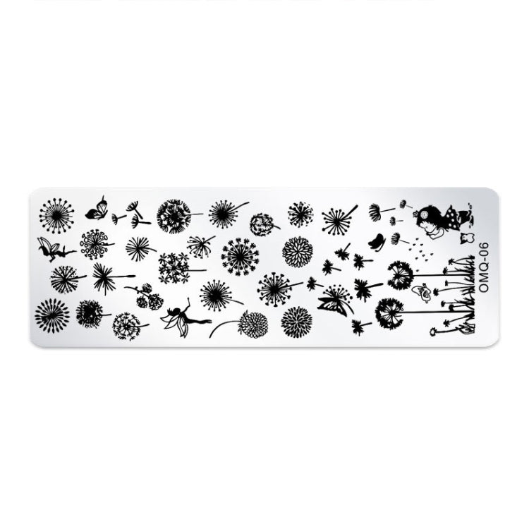 5 PCS Stainless Steel Nail Art Print Template Nail Art Tools