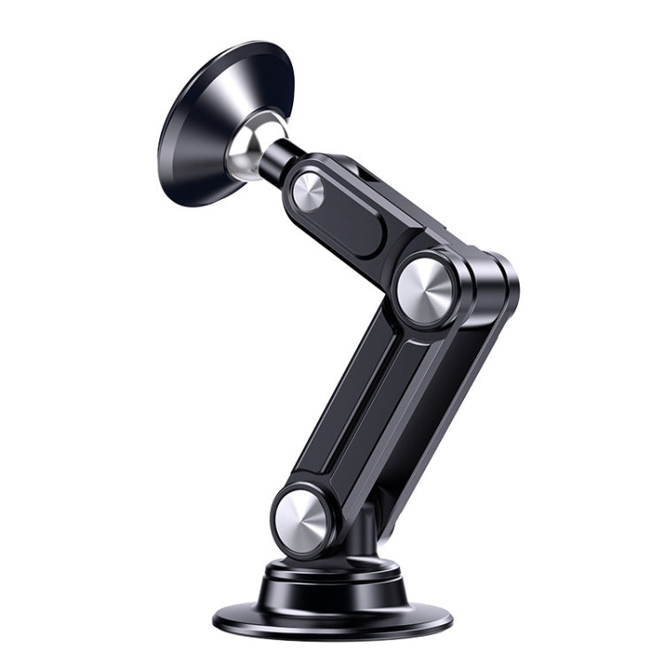 Aluminum Alloy Rotatable Lift Mobile Phone Holder Car Holder,Style:, Clip Type Silver, Clip Type Black, Magnetic Silver, Magnetic style Black