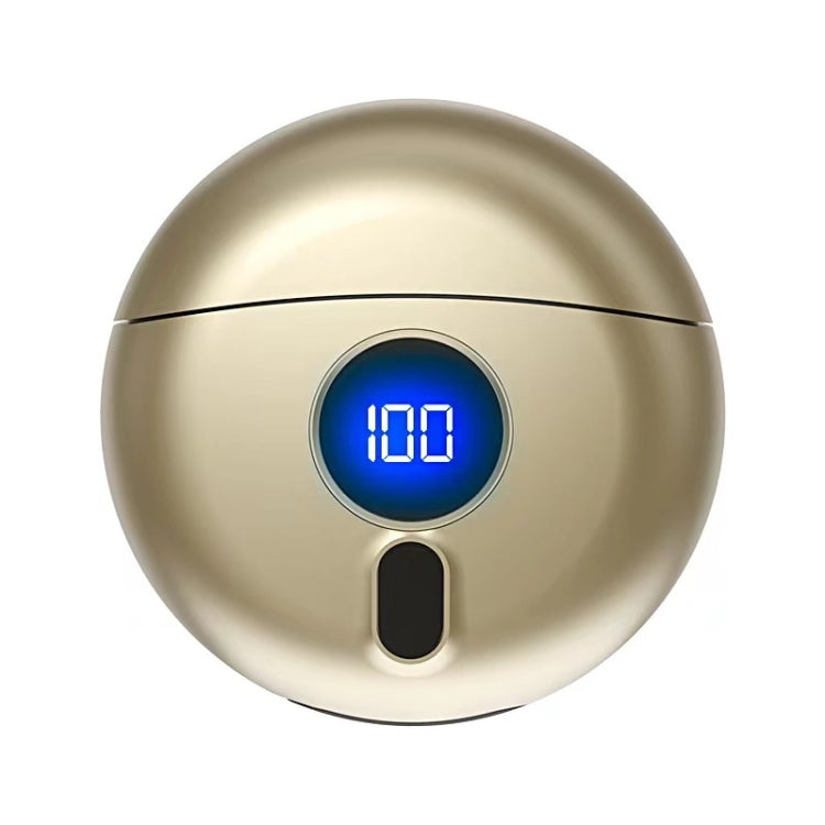 ماكينة حلاقة صغيرة قابلة لإعادة الشحن عبر USB طراز TJ01 Flying Saucer Razor، لون رمادي غامق، لون ذهبي شامبانيا