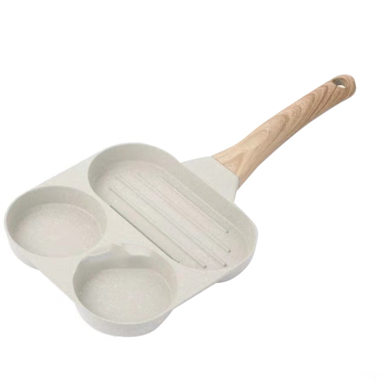 Maifan Stone Non-stick Pan Egg Burger Frying Pan Universal Induction Cooker, Four Hole, Dual Hole
