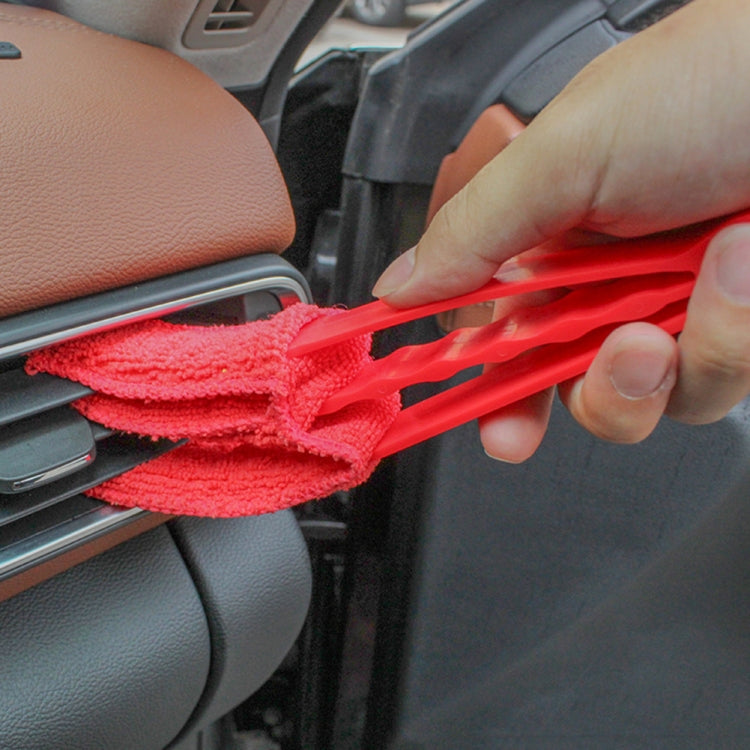 AQ-CS01 Multifunctional Car Beauty Tool Brush Air Outlet Cleaning Brush, Orange, Red, Yellow, Blue, Green, Pink