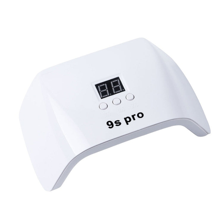 9S Pro 120W Dual Light Source Phototherapy Machine Smart Nail Lamp, Pink, White