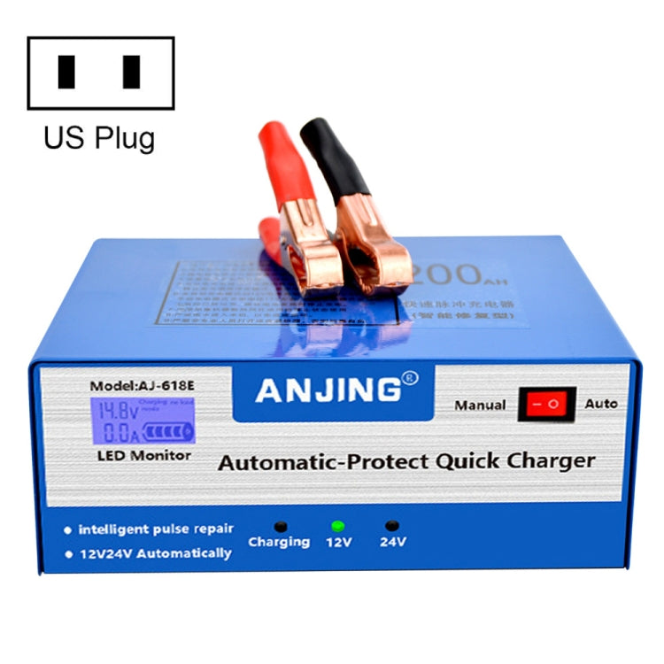 ANJING AJ-618E Battery Charger Car Battery Repairer, EU Plug, US Plug, UK Plug, AU Plug