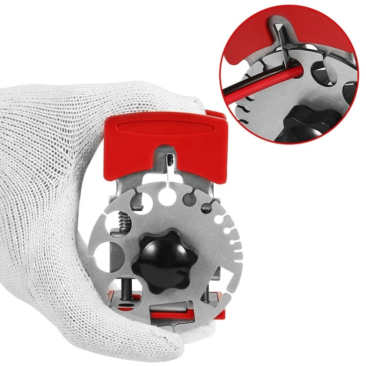 Stainless Steel Adjustable Handheld Quick Wire Stripper, Plastic Plate, Metal Plate