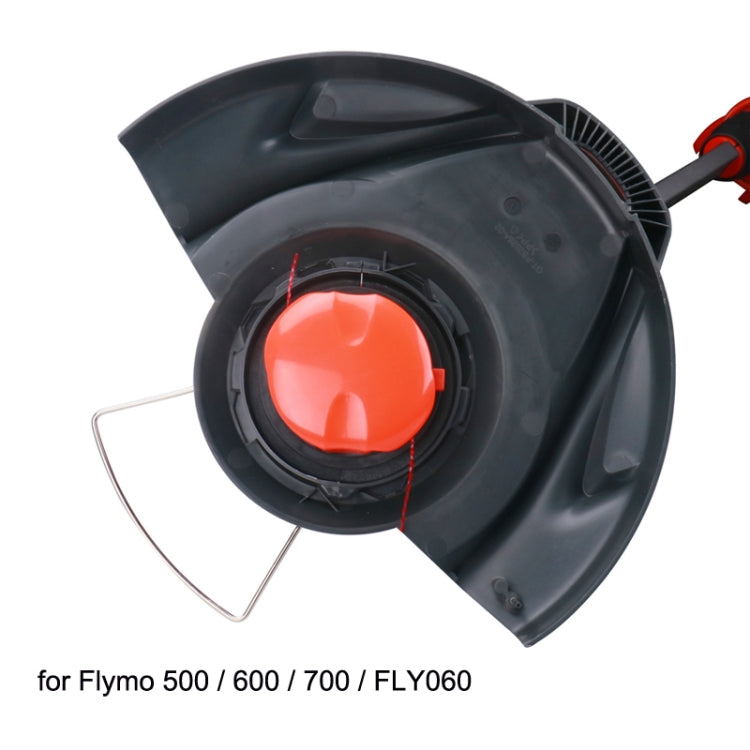 غطاء بكرة جزازة العشب لـ Flymo 500 / 600 / 700 / FLY060، أحمر
